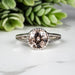 Morganite Ring 7.60mm Size 8 - InnerVision Crystals