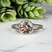 Morganite Ring 7.60mm Size 8 - InnerVision Crystals