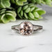 Morganite Ring 7.60mm Size 8 - InnerVision Crystals