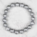 Muonionalusta Meteorite 10mm Bead Bracelet 7.5" - InnerVision Crystals