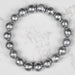 Muonionalusta Meteorite 10mm Bead Bracelet 7.5" - InnerVision Crystals