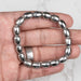 Muonionalusta Meteorite 10x8mm Bead Bracelet 7.5" - InnerVision Crystals