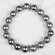 Muonionalusta Meteorite 11mm Bead Bracelet 7.5" - InnerVision Crystals