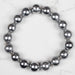 Muonionalusta Meteorite 11mm Bead Bracelet 7.5" - InnerVision Crystals
