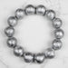 Muonionalusta Meteorite 16mm Bead Bracelet 7.5" - InnerVision Crystals