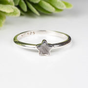 Muonionalusta Meteorite 5mm Star Ring .925 Silver - InnerVision Crystals
