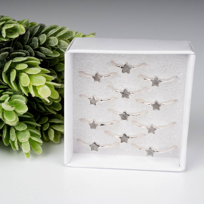 Muonionalusta Meteorite 5mm Star Ring .925 Silver - InnerVision Crystals