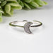 Muonionalusta Meteorite 7x5mm Moon Ring .925 Silver - InnerVision Crystals