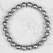 Muonionalusta Meteorite 8mm Bead Bracelet 7.5" - InnerVision Crystals