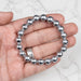 Muonionalusta Meteorite 9mm Bead Bracelet 7.5" - InnerVision Crystals