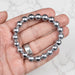 Muonionalusta Meteorite 9mm Bead Bracelet 7.5" - InnerVision Crystals
