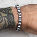 Muonionalusta Meteorite 9mm Bead Bracelet 7.5" - InnerVision Crystals