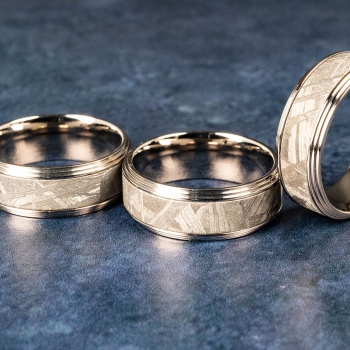 Muonionalusta Meteorite + Titanium Ring | Choose Size - InnerVision Crystals