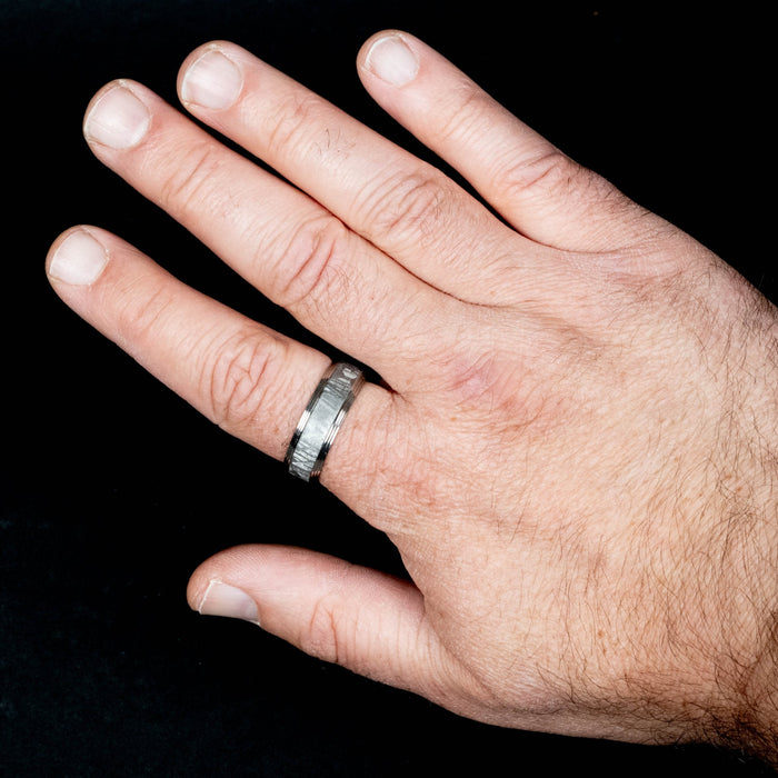 Muonionalusta Meteorite + Titanium Ring | Choose Size - InnerVision Crystals