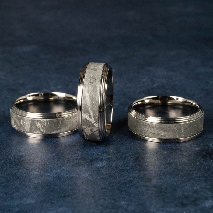 Muonionalusta Meteorite + Titanium Ring | Choose Size - InnerVision Crystals