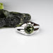 NEW Moldavite Ring 8mm .925 Silver - InnerVision Crystals