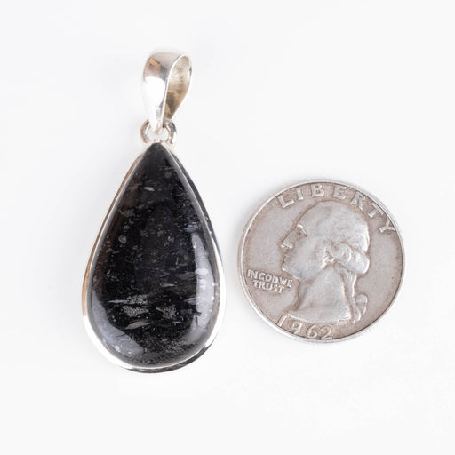 Nuummite Pendant 10.24 g 47x20mm - InnerVision Crystals
