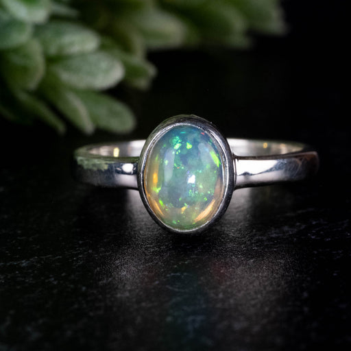 Opal Ring 8x6mm size 7 - InnerVision Crystals