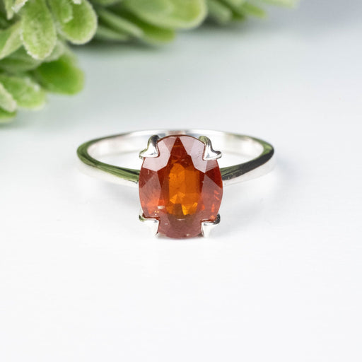 Orange Kyanite Ring 10x8mm Size 8 - InnerVision Crystals