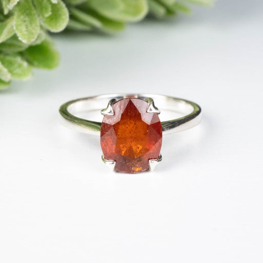 Orange Kyanite Ring 10x8mm Size 8 - InnerVision Crystals