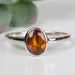 Orange Kyanite Ring 7x5mm Size 10 .925 Silver - InnerVision Crystals