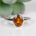 Orange Kyanite Ring 7x5mm Size 6 .925 Silver - InnerVision Crystals