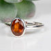 Orange Kyanite Ring 7x5mm Size 7 .925 Silver - InnerVision Crystals