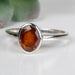 Orange Kyanite Ring 7x5mm Size 8 .925 Silver - InnerVision Crystals