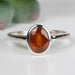 Orange Kyanite Ring 7x5mm Size 8 .925 Silver - InnerVision Crystals