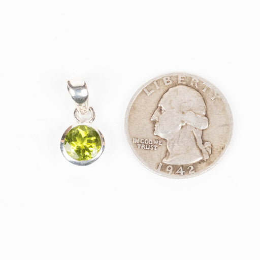 Peridot Pendant 2.37 g 20x9mm .925 Silver - InnerVision Crystals
