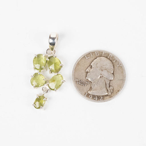 Peridot Pendant 3.47g 35x15mm .925 Silver - InnerVision Crystals