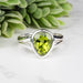 Peridot Ring 10x8mm Size 8 - InnerVision Crystals