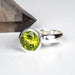 Peridot Ring 8mm Size 4 - InnerVision Crystals