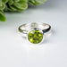 Peridot Ring 8mm Size 7 - InnerVision Crystals