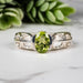 Peridot Ring 8x6mm Size 7 - InnerVision Crystals