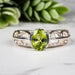 Peridot Ring 8x6mm Size 8 - InnerVision Crystals