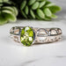 Peridot Ring 8x6mm Size 8 - InnerVision Crystals