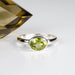 Peridot Ring 8x7mm Size 7.5 - InnerVision Crystals