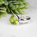 Peridot Ring 9.5mm Size 6 - InnerVision Crystals