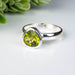 Peridot Ring 9mm Size 10 - InnerVision Crystals
