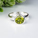 Peridot Ring 9mm Size 10 - InnerVision Crystals