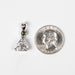 Phenakite 10mm 3 ct + 4mm Moldavite Pendant - InnerVision Crystals