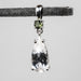 Phenakite 16x8mm 3.9 ct + 4mm Moldavite Pendant - InnerVision Crystals