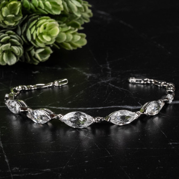 Phenakite Bracelet 11.50 carats 7" .925 Silver - InnerVision Crystals