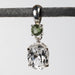 Phenakite + Moldavite Pendant 4.5 ct 28x9mm - InnerVision Crystals