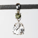Phenakite + Moldavite Pendant 4.50 ct 27x10mm - InnerVision Crystals