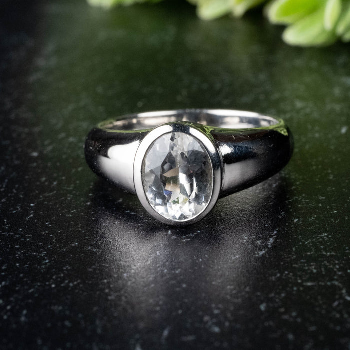 Phenakite Ring 10x7.5mm 2.40 ct Size 9 - InnerVision Crystals