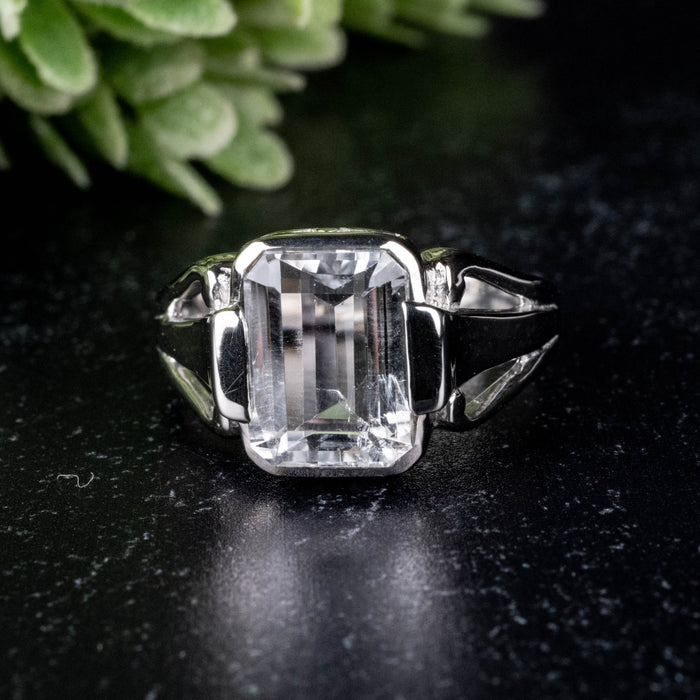 Phenakite Ring 11.5x8mm 4.30 ct Size 9.25 - InnerVision Crystals