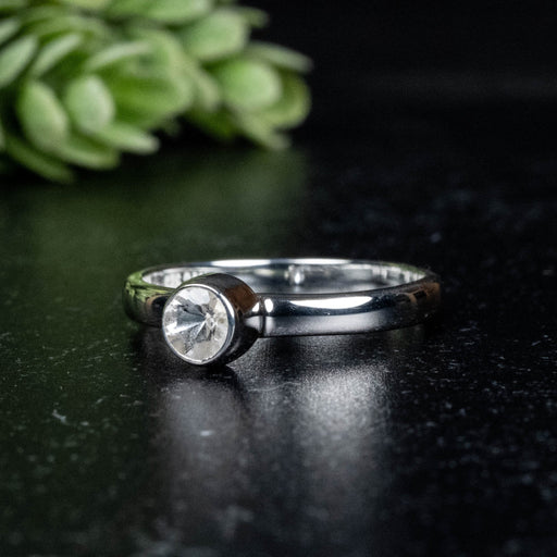 Phenakite Ring 4.5mm 0.35 ct Size 7 - InnerVision Crystals