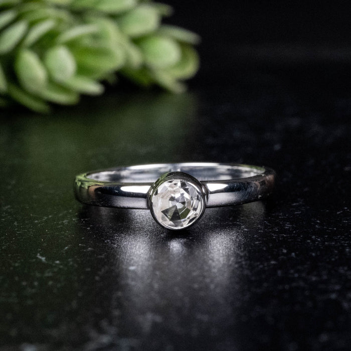 Phenakite Ring 4.5mm 0.36 ct Size 7 - InnerVision Crystals